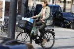 Amsterdam 27 september 2017     
Prinses Marilene v Vollenhoven op de fiets in Amsterdam zuid