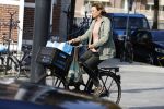 Amsterdam 27 september 2017     
Prinses Marilene v Vollenhoven op de fiets in Amsterdam zuid