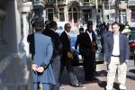 Amsterdam 29 september 2018
Barrack Obama verlaat het amstel hotel . Hij had ongeveer 10 man beveiliging bij zich.