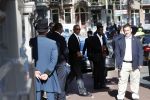 Amsterdam 29 september 2018
Barrack Obama verlaat het amstel hotel . Hij had ongeveer 10 man beveiliging bij zich.