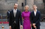 Den Haag 18 september 2018
Prinsjesdag 2018 op het binnenhof. Komning Willem Alexander Koningin Maxima Prins Constantijn en Prinses Laurentien zijn aanwezig. Eric Wiebes met vrouw en zoon
