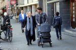 Amsterdam 27 september 2018
Eva Jinek en haar vriend Dexter gaan voor het eerst wandelen met hun zoon Pax.