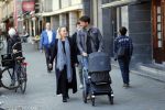 Amsterdam 27 september 2018
Eva Jinek en haar vriend Dexter gaan voor het eerst wandelen met hun zoon Pax.