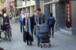 Amsterdam 27 september 2018
Eva Jinek en haar vriend Dexter gaan voor het eerst wandelen met hun zoon Pax.