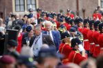 Den Haag 18 september 2018
Prinsjesdag 2018 op het binnenhof. Komning Willem Alexander Koningin Maxima Prins Constantijn en Prinses Laurentien zijn aanwezig. Geert Wilders met â€¦ en zijn beveiliging