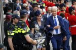 Den Haag 18 september 2018
Prinsjesdag 2018 op het binnenhof. Komning Willem Alexander Koningin Maxima Prins Constantijn en Prinses Laurentien zijn aanwezig.  Geert Wilders en Fleur Agema en zijn beveiliging