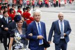 Den Haag 18 september 2018
Prinsjesdag 2018 op het binnenhof. Komning Willem Alexander Koningin Maxima Prins Constantijn en Prinses Laurentien zijn aanwezig.  Geert Wilders en Fleur Agema en zijn beveiliging