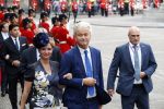 Den Haag 18 september 2018
Prinsjesdag 2018 op het binnenhof. Komning Willem Alexander Koningin Maxima Prins Constantijn en Prinses Laurentien zijn aanwezig.  Geert Wilders en Fleur Agema en zijn beveiliging