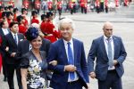 Den Haag 18 september 2018
Prinsjesdag 2018 op het binnenhof. Komning Willem Alexander Koningin Maxima Prins Constantijn en Prinses Laurentien zijn aanwezig.  Geert Wilders en Fleur Agema en zijn beveiliging