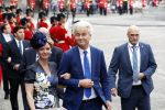 Den Haag 18 september 2018
Prinsjesdag 2018 op het binnenhof. Komning Willem Alexander Koningin Maxima Prins Constantijn en Prinses Laurentien zijn aanwezig.  Geert Wilders en Fleur Agema en zijn beveiliging