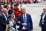 Den Haag 18 september 2018
Prinsjesdag 2018 op het binnenhof. Komning Willem Alexander Koningin Maxima Prins Constantijn en Prinses Laurentien zijn aanwezig.  Geert Wilders en Fleur Agema en zijn beveiliging