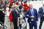 Den Haag 18 september 2018
Prinsjesdag 2018 op het binnenhof. Komning Willem Alexander Koningin Maxima Prins Constantijn en Prinses Laurentien zijn aanwezig.  Geert Wilders en Fleur Agema en zijn beveiliging