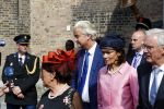 Den Haag 18 september 2018
Prinsjesdag 2018 op het binnenhof. Komning Willem Alexander Koningin Maxima Prins Constantijn en Prinses Laurentien zijn aanwezig. Geert Wilders met â€¦ en zijn beveiliging