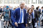 Den Haag 18 september 2018
Prinsjesdag 2018 op het binnenhof. Komning Willem Alexander Koningin Maxima Prins Constantijn en Prinses Laurentien zijn aanwezig. Geert Wilders met â€¦ en zijn beveiliging
