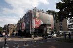 Amsterdam 20 september 2018
Grote reclame abri op pandmuseumplein  van Hakim Ziyech en Matthijs de Ligt