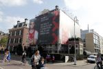 Amsterdam 20 september 2018
Grote reclame abri op pandmuseumplein  van Hakim Ziyech en Matthijs de Ligt