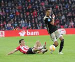 Eindhoven, 23 September 2018 PSV-AJAX Kompetitie, Seizoen 2018-2019 Eindstand 3-0
Hirving Lozano en Noussair Mazraoui