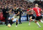 Eindhoven, 23 September 2018 PSV-AJAX Kompetitie, Seizoen 2018-2019 Eindstand 3-0
Hirving Lozano en Noussair Mazraoui