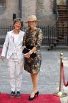 Den Haag 18 september 2018
Prinsjesdag 2018 op het binnenhof. Komning Willem Alexander Koningin Maxima Prins Constantijn en Prinses Laurentien zijn aanwezig. Kasja Ollongren minister van Binnenlandse Zaken en Koninkrijksrelaties arriveert met partner Irene van den Breke