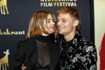 Utrecht 27 september 2018
Openingsavond Nederlandse Filmdagen in schouwburg Utrecht. Jonas Smulders met vriendin
