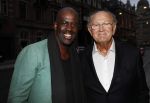 Amsterdam 10 september 2018
Feest Sjaak Swart in het nieuwe delamar theater. Joop v d Ende met zijn schoonzoon Vincent