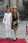 Den Haag 18 september 2018
Prinsjesdag 2018 op het binnenhof. Komning Willem Alexander Koningin Maxima Prins Constantijn en Prinses Laurentien zijn aanwezig. Kasja Ollongren minister van Binnenlandse Zaken en Koninkrijksrelaties arriveert met partner Irene van den Breke