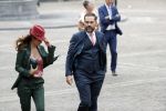 Den Haag 18 september 2018
Prinsjesdag 2018 op het binnenhof. Komning Willem Alexander Koningin Maxima Prins Constantijn en Prinses Laurentien zijn aanwezig. Klaas Dijkhoff kwam met zijn vrouw