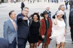 Den Haag 18 september 2018
Prinsjesdag 2018 op het binnenhof. Komning Willem Alexander Koningin Maxima Prins Constantijn en Prinses Laurentien zijn aanwezig. Leonie Sazias met Henk Krol en partner