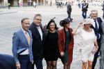 Den Haag 18 september 2018
Prinsjesdag 2018 op het binnenhof. Komning Willem Alexander Koningin Maxima Prins Constantijn en Prinses Laurentien zijn aanwezig. Leonie Sazias met Henk Krol en partner