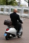 Amsterdam 8 september 2018
Maik de Boer op zijn vespa scooter.