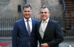Den Haag 18 september 2018
Prinsjesdag 2018 op het binnenhof. Komning Willem Alexander Koningin Maxima Prins Constantijn en Prinses Laurentien zijn aanwezig. Staatssecretaris Mark Harbers van Justitie en Veiligheid met partner Bart Rovekamp