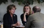 Amsterdam 15 september 2018
Neelie Kroes op terras met â€¦..