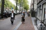 Amsterdam 9 september 2018
Peggy Vrijens met man en dochter op straat in Amsterdam.
