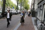 Amsterdam 9 september 2018
Peggy Vrijens met man en dochter op straat in Amsterdam.