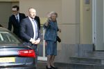 Den Haag 18 september 2018
Prinsjesdag 2018 op het binnenhof. Prinses Beatrix en mevr v Loon de Labouchere arriveren bij achterkant paleis Noordeine. Prinses Beatrix bezit een huis waar ze regelmatig verblijft.