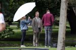 Amsterdam 16 september 2018
Rick Nieman heeft fotoshoot in Vondelpark en poseert daarna met zijn vrouw Sacha de Boer
