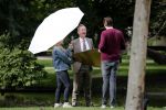 Amsterdam 16 september 2018
Rick Nieman heeft fotoshoot in Vondelpark en poseert daarna met zijn vrouw Sacha de Boer