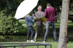 Amsterdam 16 september 2018
Rick Nieman heeft fotoshoot in Vondelpark en poseert daarna met zijn vrouw Sacha de Boer