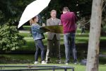 Amsterdam 16 september 2018
Rick Nieman heeft fotoshoot in Vondelpark en poseert daarna met zijn vrouw Sacha de Boer