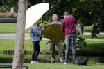 Amsterdam 16 september 2018
Rick Nieman heeft fotoshoot in Vondelpark en poseert daarna met zijn vrouw Sacha de Boer