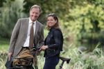 Amsterdam 16 september 2018
Rick Nieman heeft fotoshoot in Vondelpark en poseert daarna met zijn vrouw Sacha de Boer