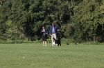 Amsterdam 13 september 2018
Robert ten Brink en zijn vrouw Roos laten hun twee honden uit in het amsterdamse bos.