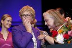 Amsterdam 30 september 2018
1 jaar Annie MG Schmidt in het delamar theater. Simone Kleinsma krijgt koninklijke onderscheiding. . Met Joan de Zwart Bloch ( burgemeester Blaricum)