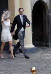 Den Haag 18 september 2018
Prinsjesdag 2018 op het binnenhof. Komning Willem Alexander Koningin Maxima Prins Constantijn en Prinses Laurentien zijn aanwezig. Wopke Hoekstra met zijn vrouw