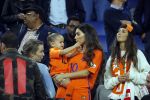 Amsterdam 6 mei 2018
Nederland-Peru 2-1 . Afscheidswedstrijd Wesley Sneijder . Zijn vrouw Yolanthe Sneijder Cabau en zoons Jessey en Xess Xava zijn natuurlijk aanwezig.