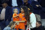 Amsterdam 6 mei 2018
Nederland-Peru 2-1 . Afscheidswedstrijd Wesley Sneijder . Zijn vrouw Yolanthe Sneijder Cabau en zoons Jessey en Xess Xava zijn natuurlijk aanwezig.