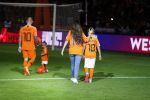 Amsterdam 6 mei 2018
Nederland-Peru 2-1 . Afscheidswedstrijd Wesley Sneijder . Zijn vrouw Yolanthe Sneijder Cabau en zoons Jessey en Xess Xava zijn natuurlijk aanwezig.