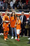 Amsterdam 6 mei 2018
Nederland-Peru 2-1 . Afscheidswedstrijd Wesley Sneijder . Zijn vrouw Yolanthe Sneijder Cabau en zoons Jessey en Xess Xava zijn natuurlijk aanwezig.