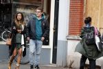 Amsterdam 7 augustus 2019
 Presentatrice Airen MylÃ¨ne en haar vriend oud-hockeyer Taeke Taekema samen in Amsterdam zuid . Airen is in verwachtring van hun tweede kindje