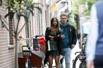 Amsterdam 7 augustus 2019
 Presentatrice Airen MylÃ¨ne en haar vriend oud-hockeyer Taeke Taekema samen in Amsterdam zuid . Airen is in verwachtring van hun tweede kindje